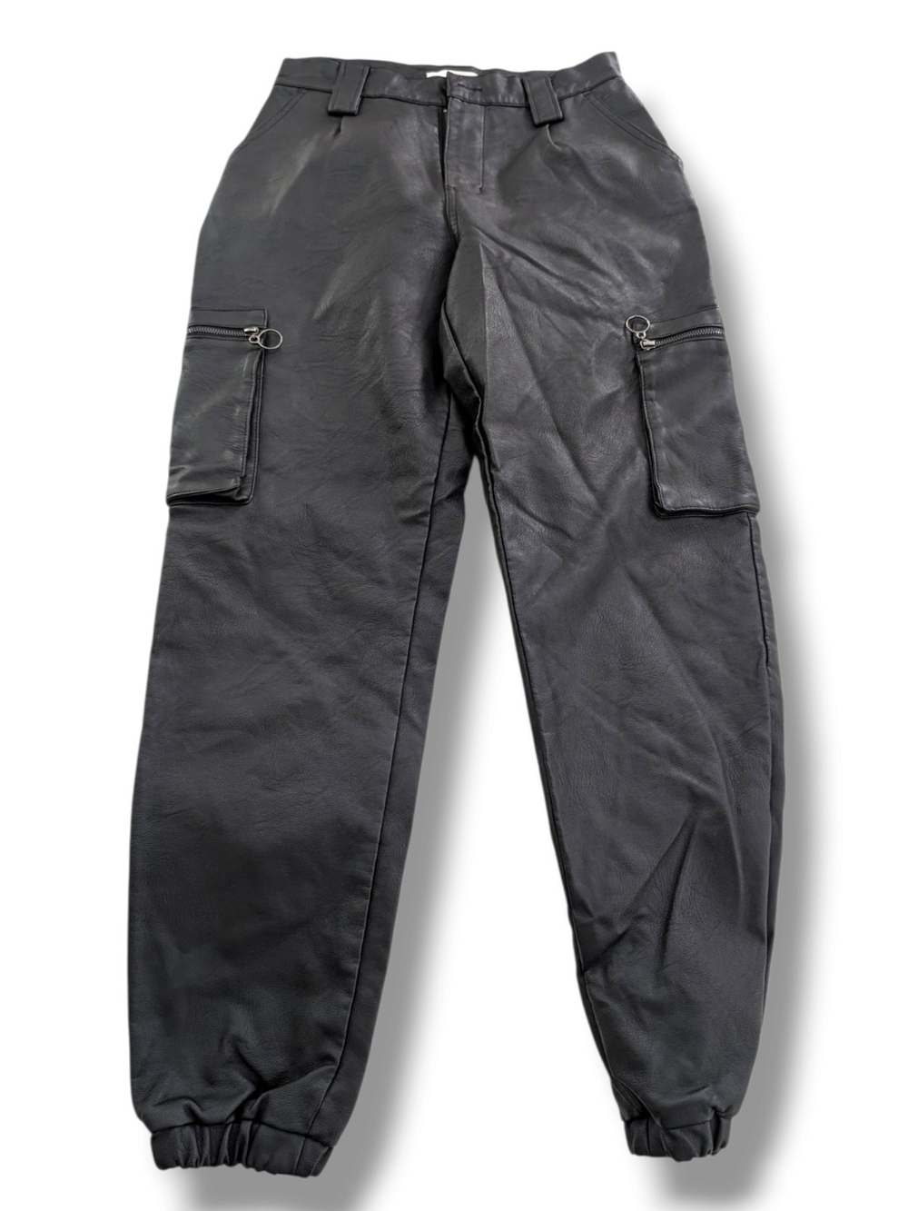 KanCan Rooney Ultra High Rise Faux Leather Joggers, Size 24